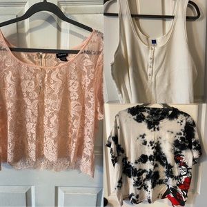 Combo deal! 3 crop tops